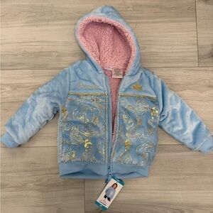 Disney Princess Blue and Pink Fleece Jacket